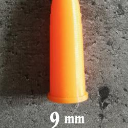 Douille Amortisseur, fausse Cartouche 9mm Nagant et autres, lot de 6