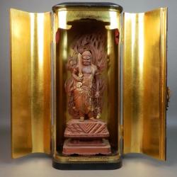 Bouddha - Buddha kannon, Acala & Zushi box 36.8 cm