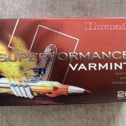 Balles Hornady Superformance 222 Rem. 50GR V-MAX