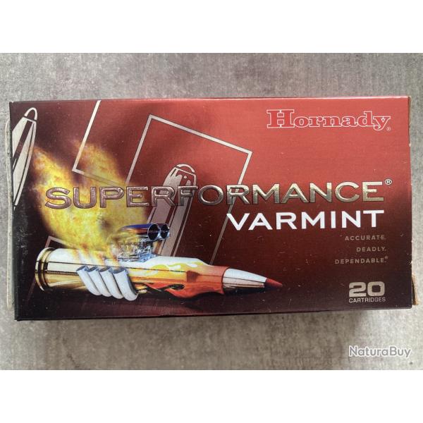 Balles Hornady Superformance 222 Rem. 50GR V-MAX