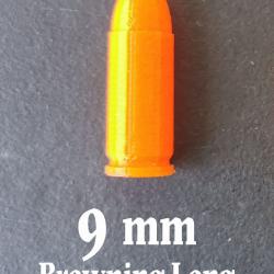Douille Amortisseur, fausse Cartouche 9 mm Browning Long et autres, lot de 5