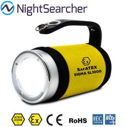 Projecteur Rechargeable Nightsearcher Sigma RSL 1000 890 Lumens - ATEX - Zone 1 & 21 - Batterie Li-i
