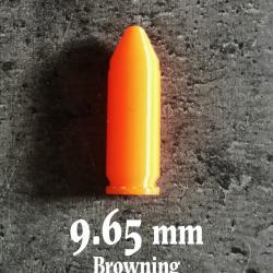 Douille Amortisseur, fausse Cartouche 9,65 mm Browning  et autres, lot de 5