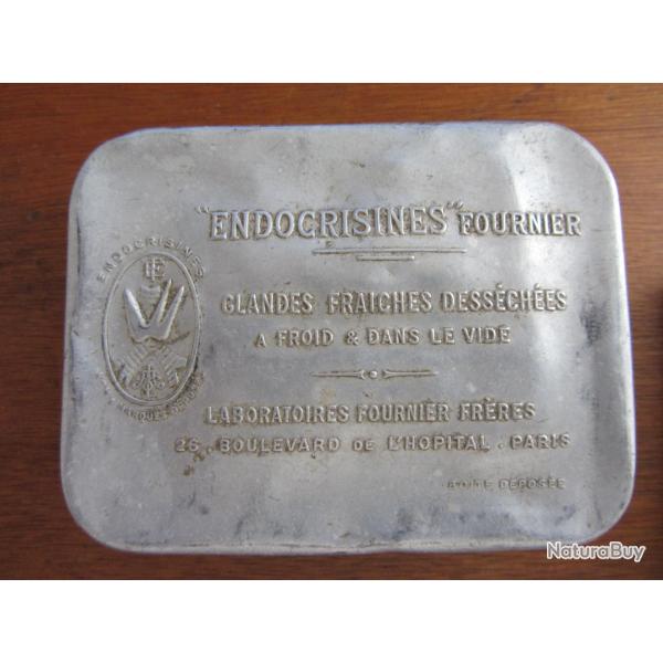 Boite en fer blanc "Endocrisines" Fournier 1930