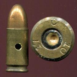 9 x 19 Parabellum P08 - Allemange Guerre 14-18 - Production Cassel en Octobre 1917
