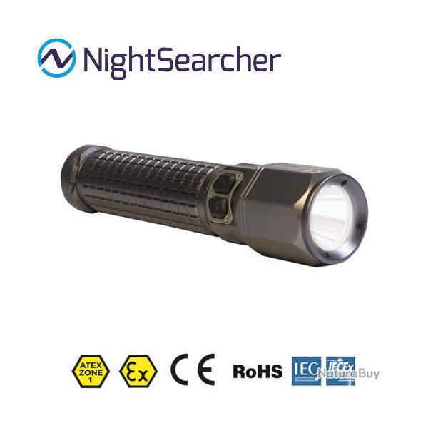 Lampe Torche Nightsearcher Sigma RFL 160 Lumens - ATEX - Zone 1 - Batterie Li-ion