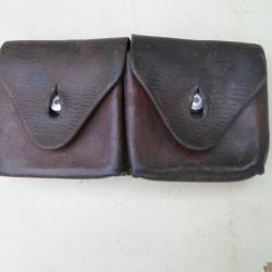 CARTOUCHIERE CUIR .SUISSE DATEE 18