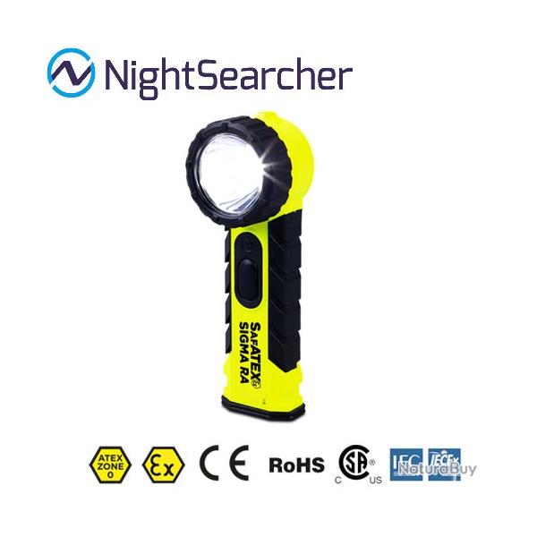 Lampe torche Nightsearcher SIGMA RA 325 Lumens - 2 modes d'clairage - ATEX Zone 0