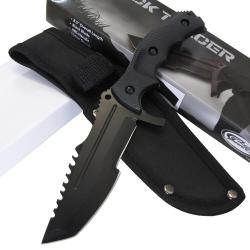Couteau Rite Edge Tactical Tanto Lame Acier Inox Blackwash Manche ABS Etui Nylon