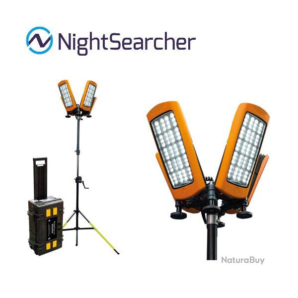 Tour d'clairage Nightsearcher STRATOSTAR-X 115000 Lumens - Batterie LiFePO4 30Ah - Trpied 4,5m