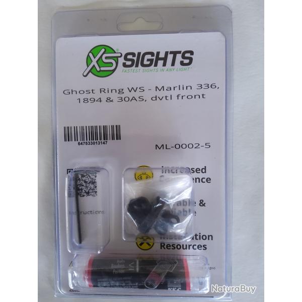 Vise GHOST RING de marque XS SIGHTS pour carabine MARLIN 336, 1894 et 30 ase