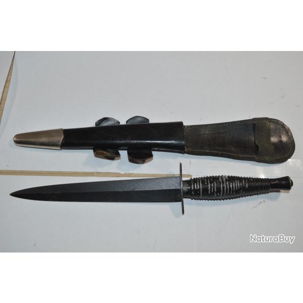 Ancienne reproduction Dague commando SAS Franais  Anglais British/ GB WW2  identifier