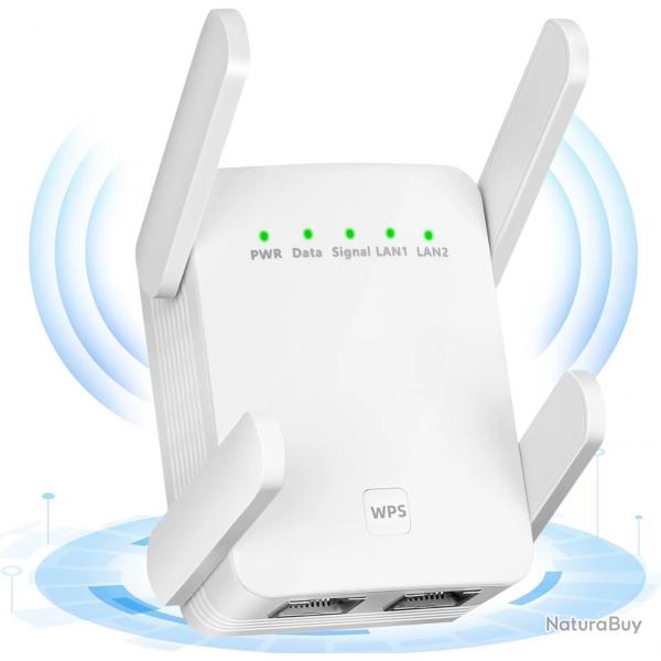 AMPLIFICATEUR WIFI 1200Mbps AC1200 2.4G/5GHz Signal rseau LONGUE PORTEE NEUF