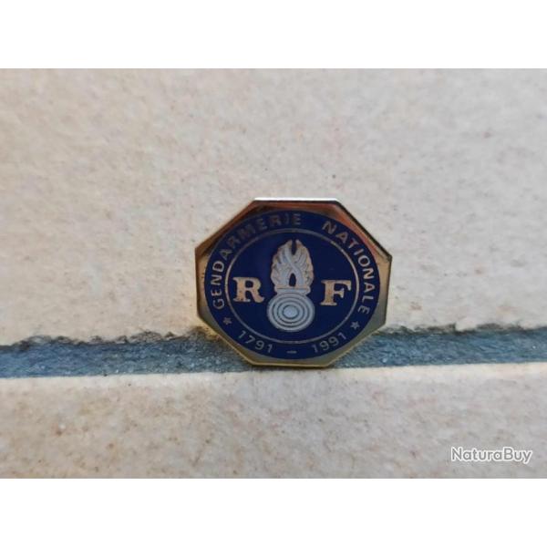 PINS GENDARMERIE BLASON BICENTENAIRE 1791-1991 TAILLE GRAND  MODELE