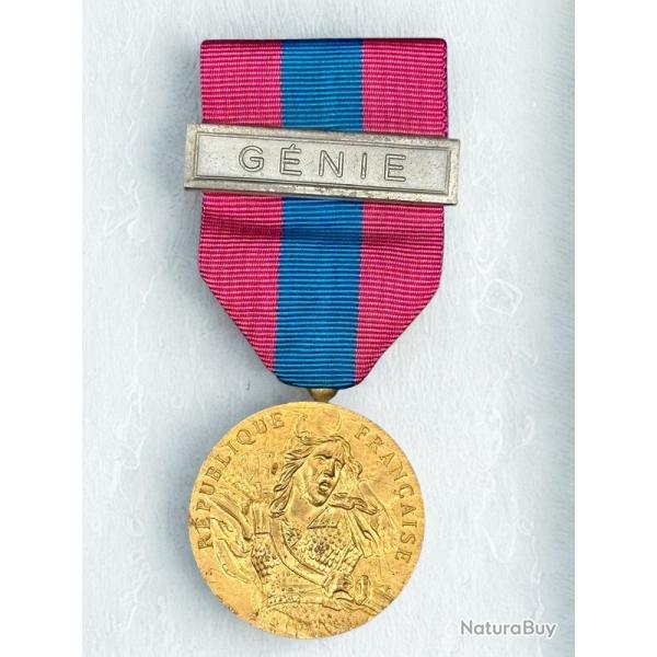 (18.003) Mdaille de la Dfense Nationale - Echelon Bronze - Agrafe Gnie