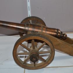 MAQUETTE de canon en bronze  Ancien décoration avertisseur 17mm