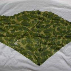 WW2 US FOULARD/MORCEAU DE TOILE DE PARACHUTE CAMOUFLÉE MILITAIRE AMÉRICAIN ( 39-45 )