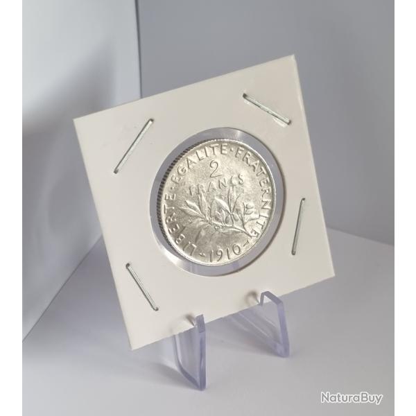 De Qualit : 2 Francs Argent Semeuse 1910
