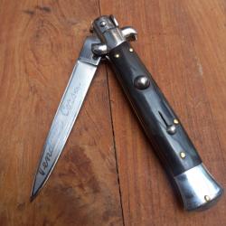 Couteau AUTOMATIQUE VENDETTA CORSE Manche en Corne