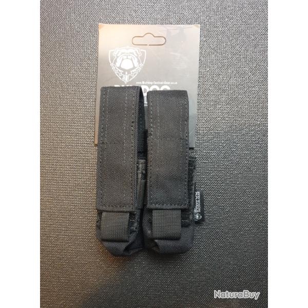 BullDog Tactical Poche Double PA Cordura Molle Black Neuf
