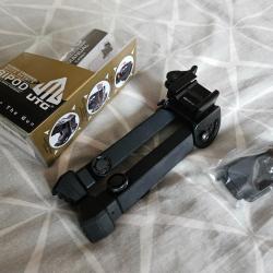 BIPIED UTG RUBBER ARMORED QUICK DETACH