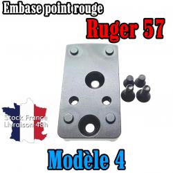 Embase montage pour point rouge Ruger 57 - Modèle 4 - Stock France