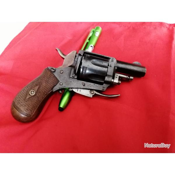 Vend revolver baby parfait 5/5 esthtique nickel apte au tir gchette ferme