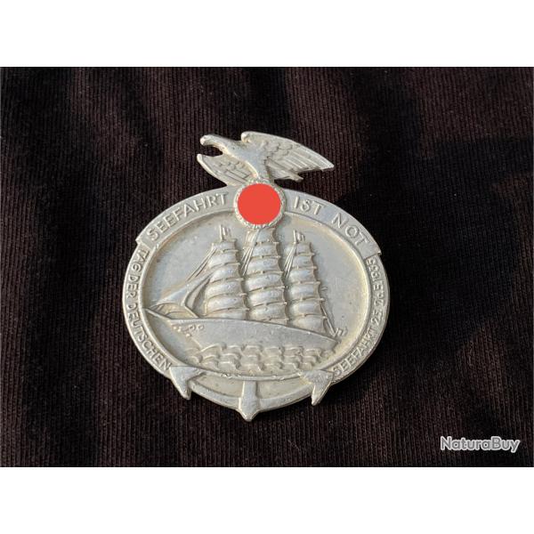 Badge Seefahrt ist not - Allemand WW2