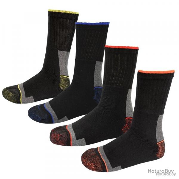 Lot de 4 paires de chaussettes renforces Tailles 39 42 au 46 48