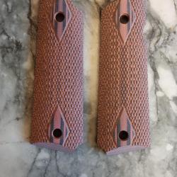 plaquettes colt 1911 bois acajou neuves