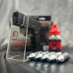 PACK PRÊT A TIRER PISTOLET GBB HELLCAT PRO 4.5 CO2 BBS / PELLET