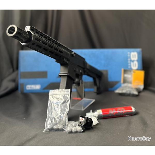 MEGA PROMO - PACK DECOUVERTE LASER PRT A TIRER - CARABINE T4E TC68 CAL 68 FULL AUTO - 16 J