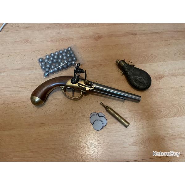 Replique pistolet 1777 poudre noir