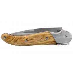 CH4011111 Couteau de Chasse "Couttier" Manche Olivier Lame Inox 12C27 - Artisanat Français de Thiers