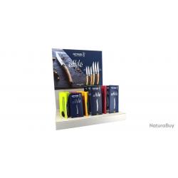 Set Opinel - OP002610 - Présentoir Mix 18 couteaux - Effilés N°8 et N°10