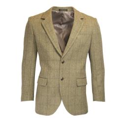 Veste Windsor Tweed clair Homme 100 % tweed - fabrication anglaise - coupe élégante 50