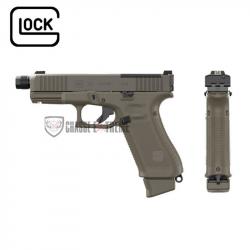 Pistolet GLOCK 45 Gen 5 MOS FS Fileté M13.5x1 LH Édition Hunter Cal 9x19 Vert OD