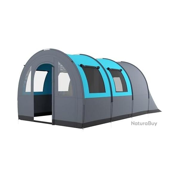 Tente de Camping pour 5-6 Personnes Sac de Transport Montage Facile, impermable 480 x 260 x 200 cm