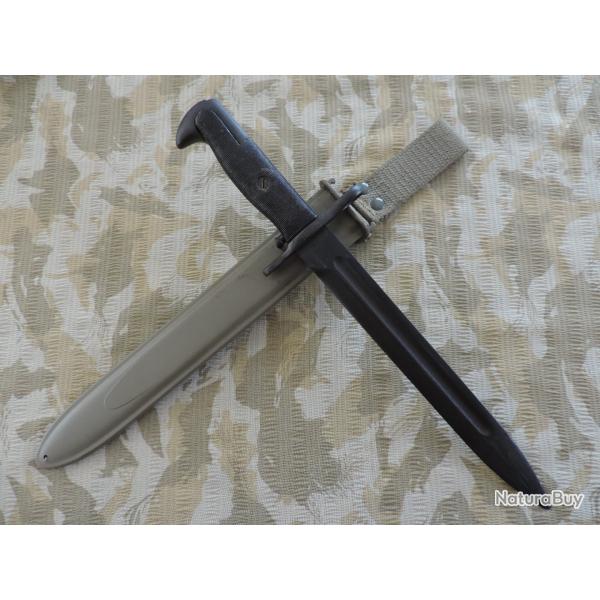 Baonnette M1 italienne pour fusil Garand, quasi neuve.
