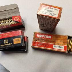 Lot de balle calibre 22 hornet