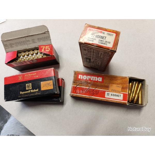 Lot de balle calibre 22 hornet