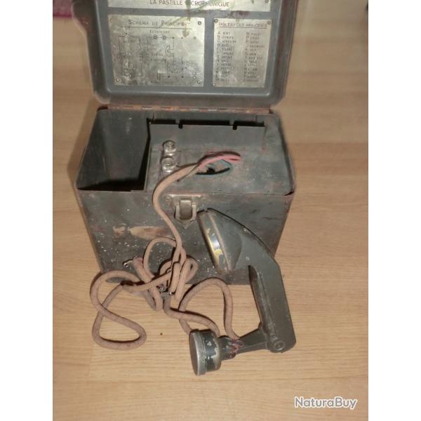 Tlphone militaire modle 1932. TM32. France WW2
