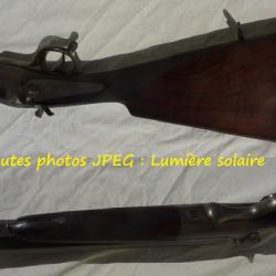 Vends fusil poudre noire, type Lefaucheux, probablement "canardière", canon basculant.