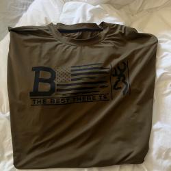 Tee-shirt vert kaki Browning 3XL