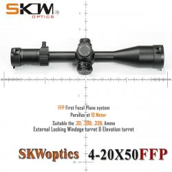 SKWoptics-lunette optique 4-20x50, FFP-MIL-B -**NOIR Paiement en 3 ou 4 fois - LIVRAISON GRATUITE !!