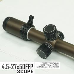4.5-27x50 FFP-  -**MARRON Paiement en 3 ou 4 fois - LIVRAISON GRATUITE !