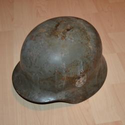 casque allemand modèle 1940 grande taille ET 68 wh seconde guerre