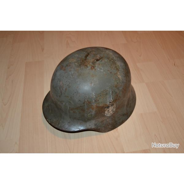 casque allemand modle 1940 grande taille ET 68 wh seconde guerre
