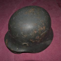 casque allemand modèle 1940 grande taille ET 64 luftwaffe seconde guerre