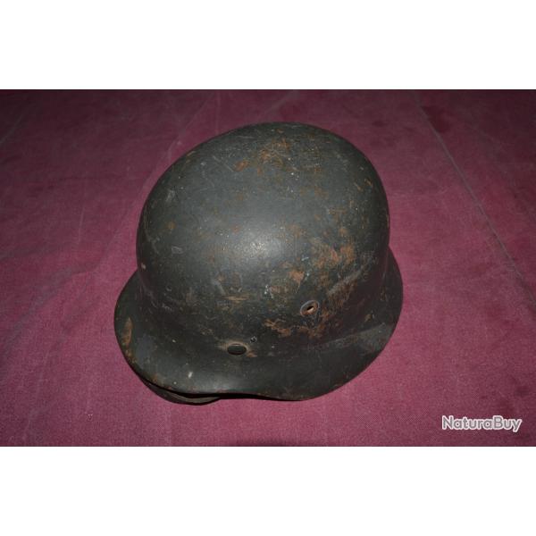 casque allemand modle 1940 grande taille ET 64 luftwaffe seconde guerre